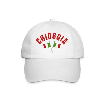 Chioggia Crossed Italian Flags - Baseball Cap - white/white - Front