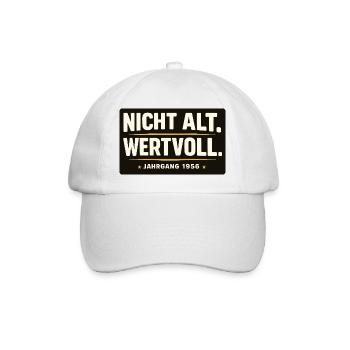 Not old. Valuable. Vintage 1956 Gift Shirt - Baseball Cap - white/white - Front