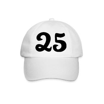 25. 25 YEARS. 25th ANNIVERSARY. 25 YEARS ANNIVERSARY. - Baseball Cap - white/white - Front
