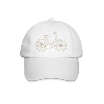 Bicycle Retro City Bike Gift Dutch Bike Style - Baseball Cap - white/white - Front
