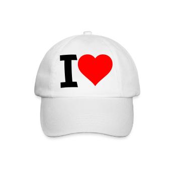 Red Heart - Clear Love Look - Baseball Cap - white/white - Front