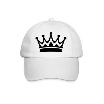 Crown Symbol - Baseball Cap - white/white - Front
