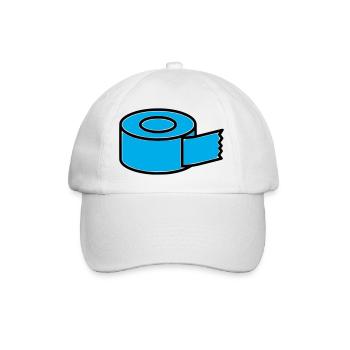 Tape Roll Comic - Baseball Cap - white/white - Front