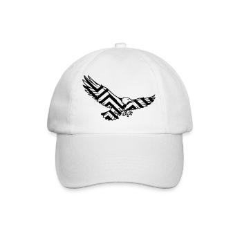 Eagle Geometric Polygon Logo - Baseball Cap - white/white - Front