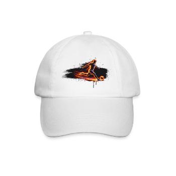 Soccer Player Energy Sport Design - Baseball Cap - white/white - Front