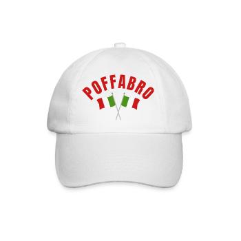 Poffabro Italian Flags  - Baseball Cap - white/white - Front