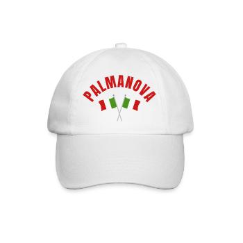 Palmanova-Italien-Flaggen - Baseballkappe - Weiß/Weiß - Vorne