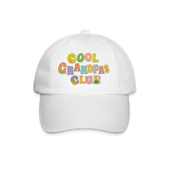 Cool Grandpas Club - Baseball Cap - white/white - Front