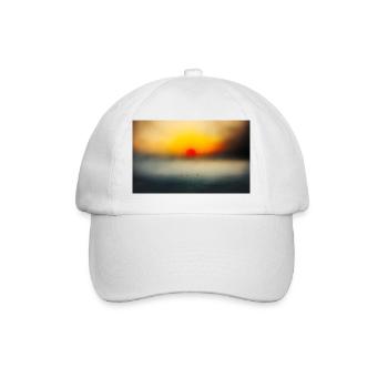Atmosphère du soir au bord de la mer calme - Casquette classique - blanc/blanc - Devant