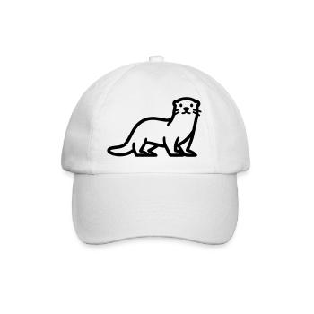 Otter - Baseballkappe - Weiß/Weiß - Vorne