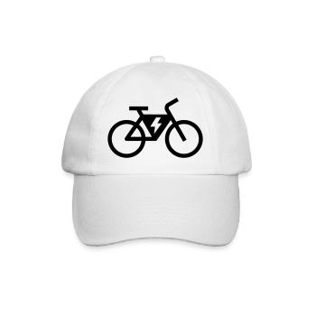 Vélo électrique, vélo électrique, tour à vélo - Casquette classique - blanc/blanc - Devant