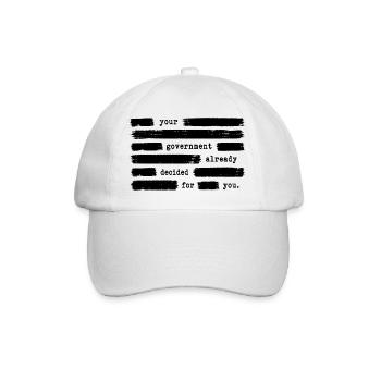 Votre gouvernement a déjà statué en votre faveur. On - Casquette classique - blanc/blanc - Devant