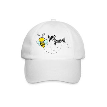 S’il te reste toi-même, abeille qui dit T-shirt - Casquette classique - blanc/blanc - Devant