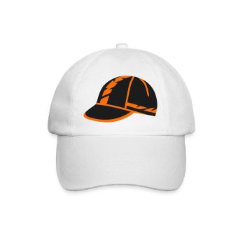 Logo de la casquette de vélo de route - Casquette classique - blanc/blanc - Devant