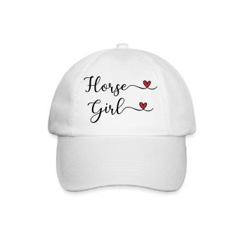 Cœur de Fille Cheval - Casquette classique - blanc/blanc - Devant