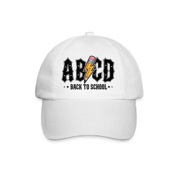 Graffiti ABCD de la rentrée scolaire - Casquette classique - blanc/blanc - Devant