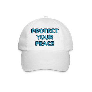 Protect Your Peace - Baseball Cap - white/white - Front