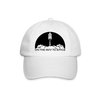 Take-off under a black sun - Baseball Cap - white/white - Front