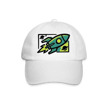 Rocket Graffiti Graphic - Baseball Cap - white/white - Front