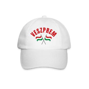 Veszprem Hungarian Flags  - Baseball Cap - white/white - Front