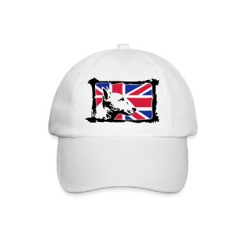 Bullterrier - Baseball Cap - white/white - Front
