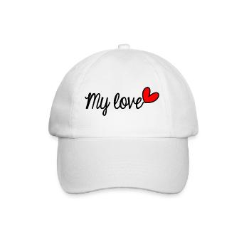 PAAR. ICH HABE GERADE GEHEIRATET. Junggesellinnenabschied. VALENTINSTAG. MARIES - Baseballkappe - Weiß/Weiß - Vorne