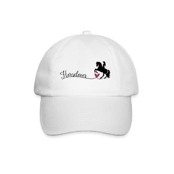 Horselover Horse Lover Lettrage - Casquette classique - blanc/blanc - Devant