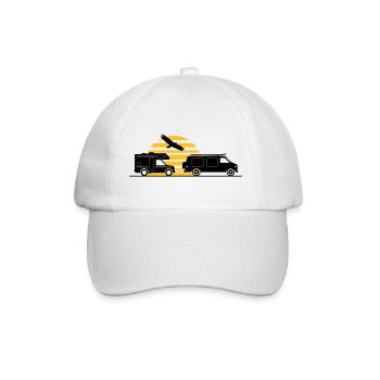 CAMPER BUS CAMPING-CAR Voiture - Casquette classique - blanc/blanc - Devant