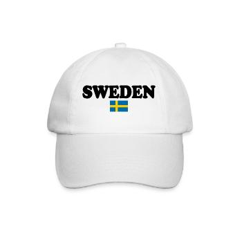 Schweden - Baseballkappe - Weiß/Weiß - Vorne