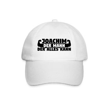 Der Mann Der Alles kann Joachim - Baseballkappe - Weiß/Weiß - Vorne