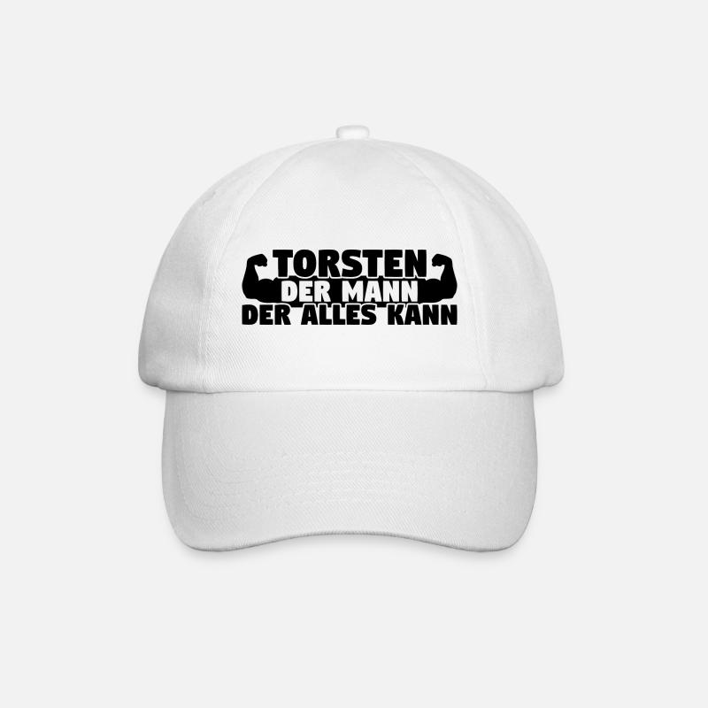 Der Mann Der Alles kann Torsten - Baseballkappe - Weiß/Weiß