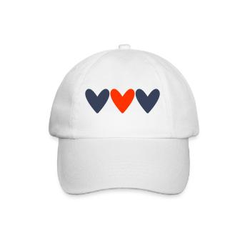 LIEBE. PAAR. ICH HABE GERADE GEHEIRATET. Junggesellinnenabschied. VALENTINSTAG. - Baseballkappe - Weiß/Weiß - Vorne