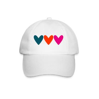 VALENTINE'S DAY. Bachelorette party. I LOVE YOU. I LOVE YOU. LOVE - Baseball Cap - white/white - Front