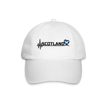 Scotland Sport Fan Football Black - Baseball Cap - white/white - Front