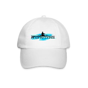 Rowing, rowing and water - Baseball Cap - white/white - Front