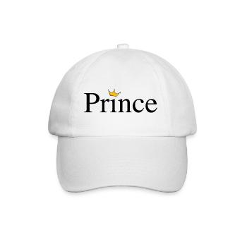 Prince avec couronne - Casquette classique - blanc/blanc - Devant