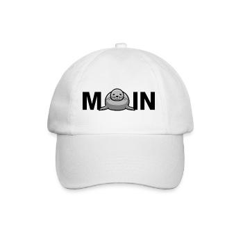 Lune avec sceau - Casquette classique - blanc/blanc - Devant