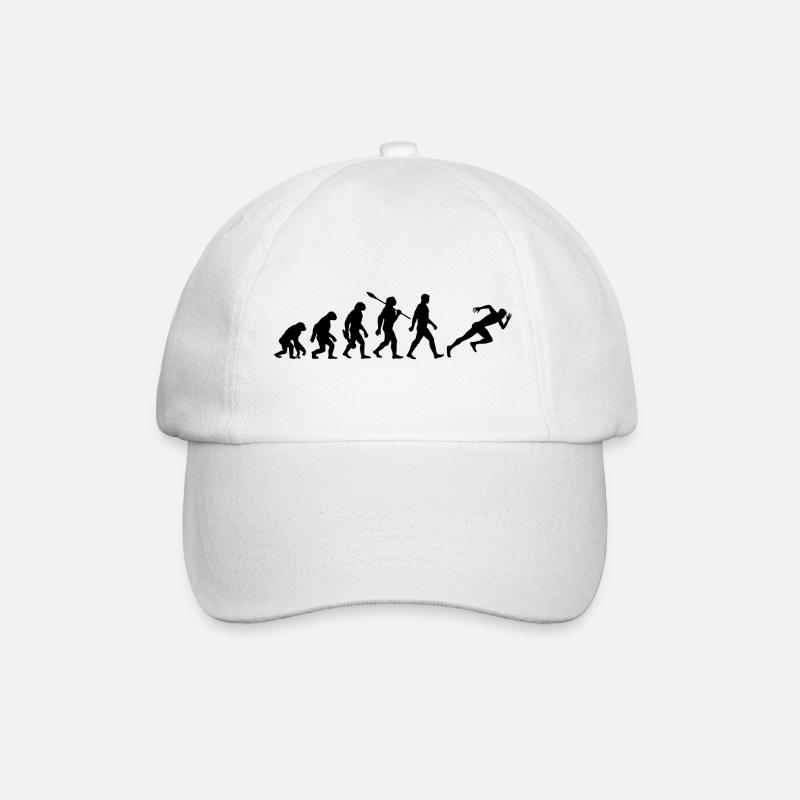 Evolution Sprinter - Leichtathletik - Baseballkappe - Weiß/Weiß