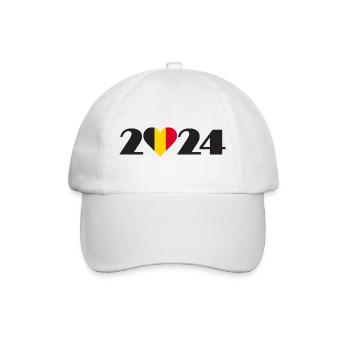 I love Belgium 2024, Vacances en Belgique 2024 - Casquette classique - blanc/blanc - Devant