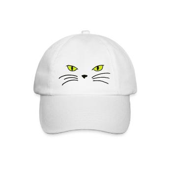 Chat - Casquette classique - blanc/blanc - Devant