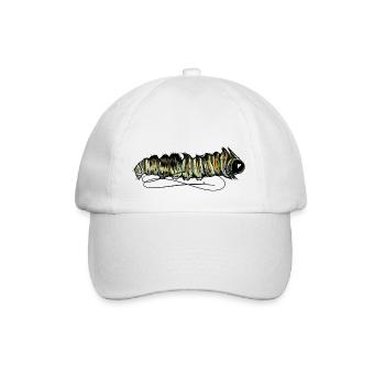 Raupe Zombie - Baseballkappe - Weiß/Weiß - Vorne