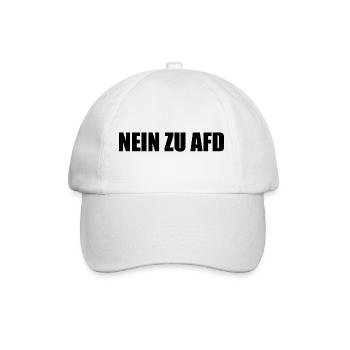 Nein zu afd - Baseballkappe - Weiß/Weiß - Vorne