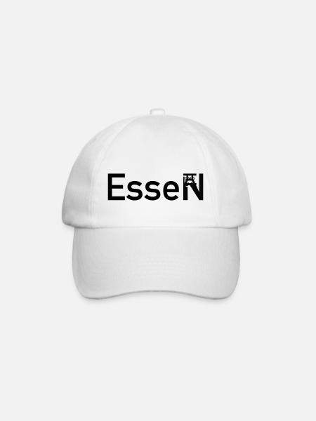 Essen Skyline town sign with Z. Zollverein - Baseball Cap - white/white