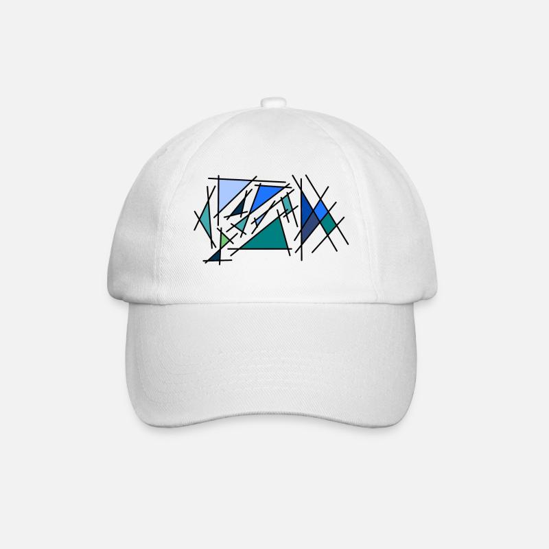 Blue corner - Baseball Cap - white/white