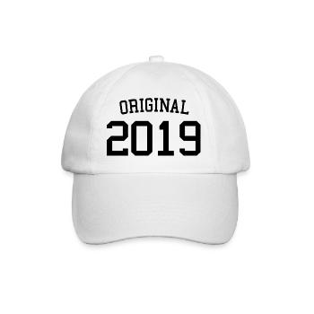 Original 2019 - 4 Jahre alt, Kinder zum 4. Geburtstag - Baseballkappe - Weiß/Weiß - Vorne