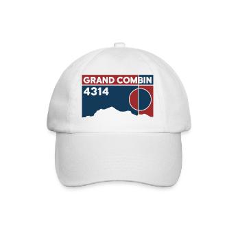 Grand Combin Dépassement Ski Tour Altitude Souvenir - Casquette classique - blanc/blanc - Devant