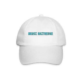 MISTRESS. MASTER. THANK YOU. THANK YOU MISTRESS - Baseball Cap - white/white - Front