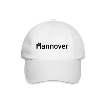Hanover Town Sign Skyline with New Town Hall - Baseball Cap - white/white - Front