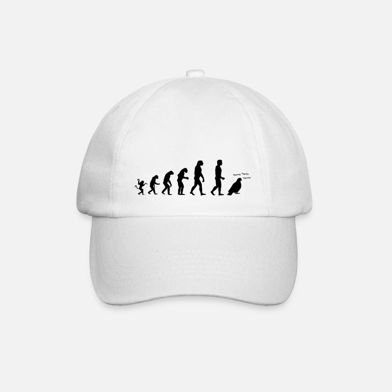 Evolution de l'homme :Tous des pigeons! N - Casquette classique - blanc/blanc