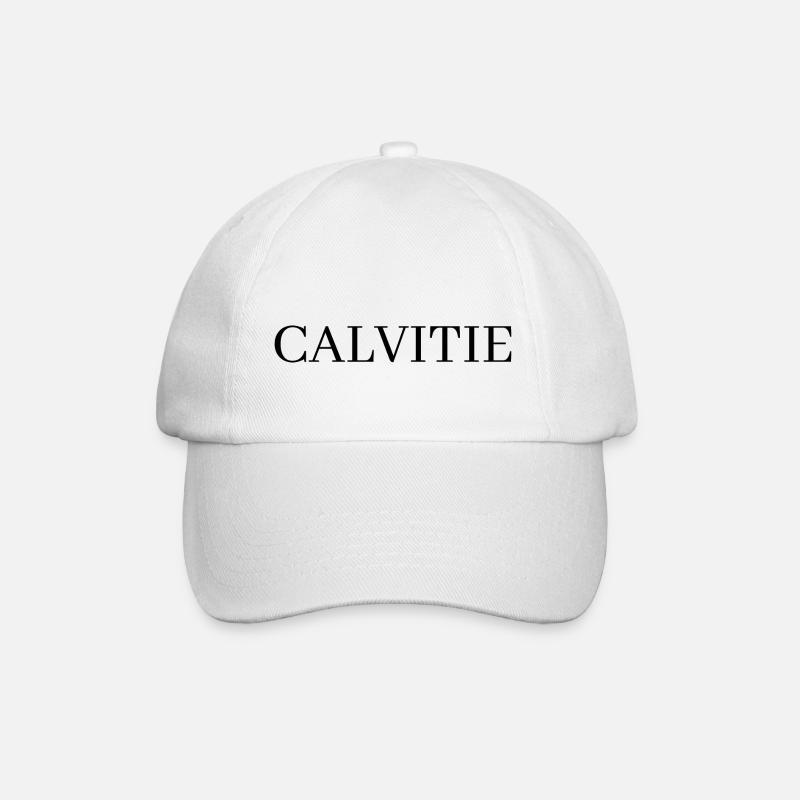 Calvitie - Casquette classique - blanc/blanc